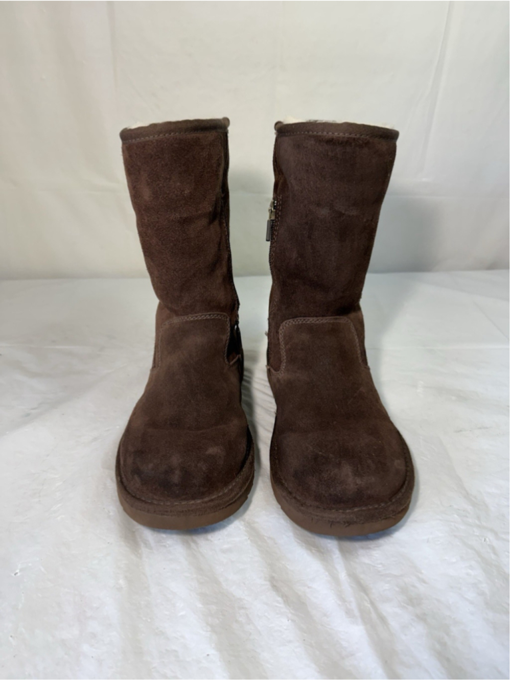 UGG Boots short Lil Sunshine Shearling Brown Pull On Comfort Round Toe 5948